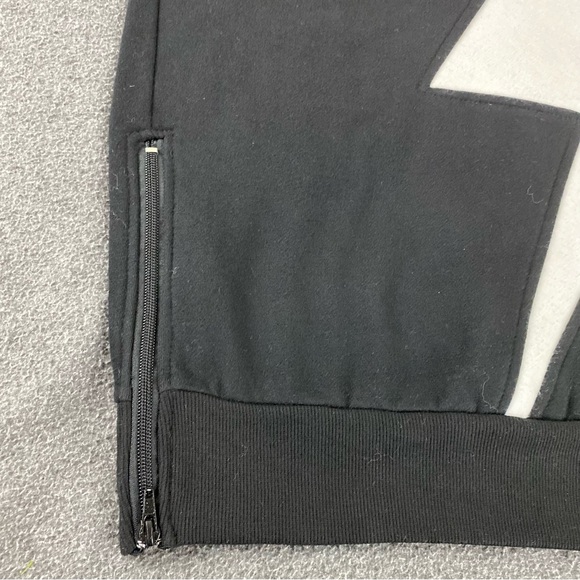 Neil Barrett Thunderbolt Black White Sweater Men’s Size Medium - Picture 4 of 14